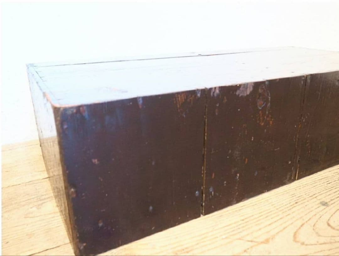 1083 アンティーク　前欅の収納棚　引き出し　陳列台　展示台　置床　レトロ