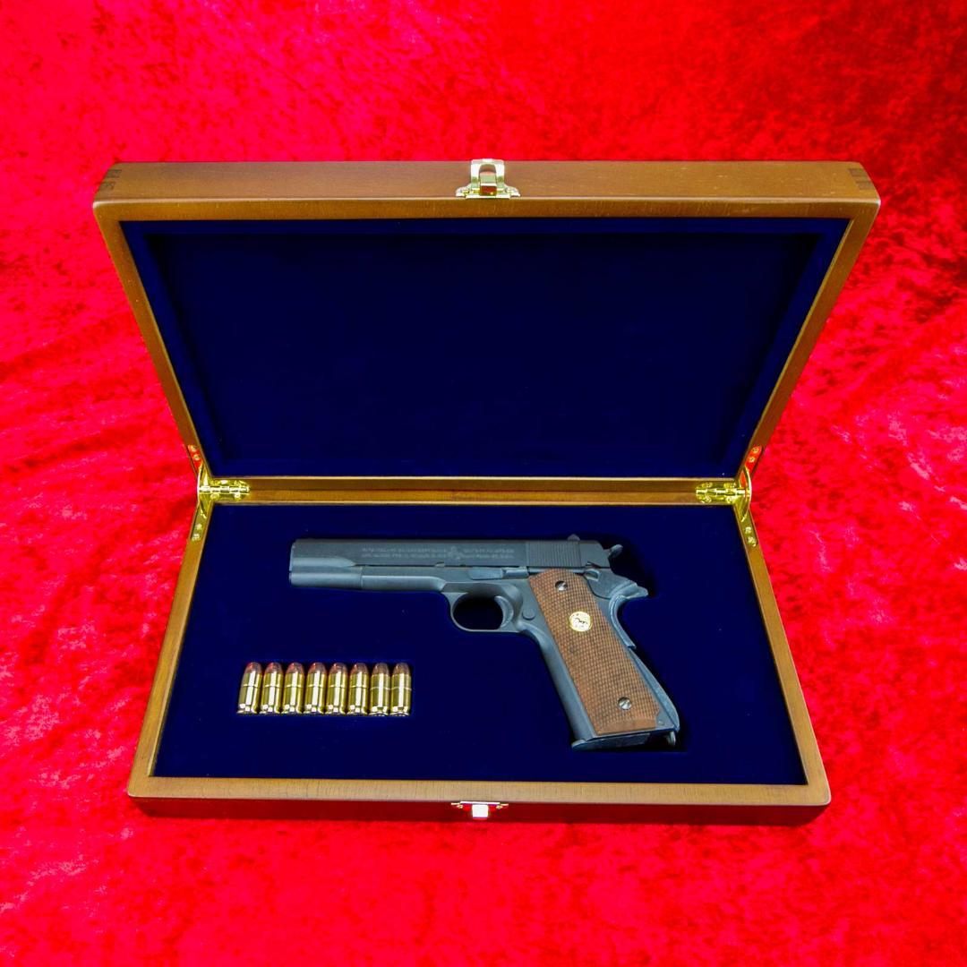 Colt M1911 専用 高級木製化粧箱 GUNケース (RedModel)