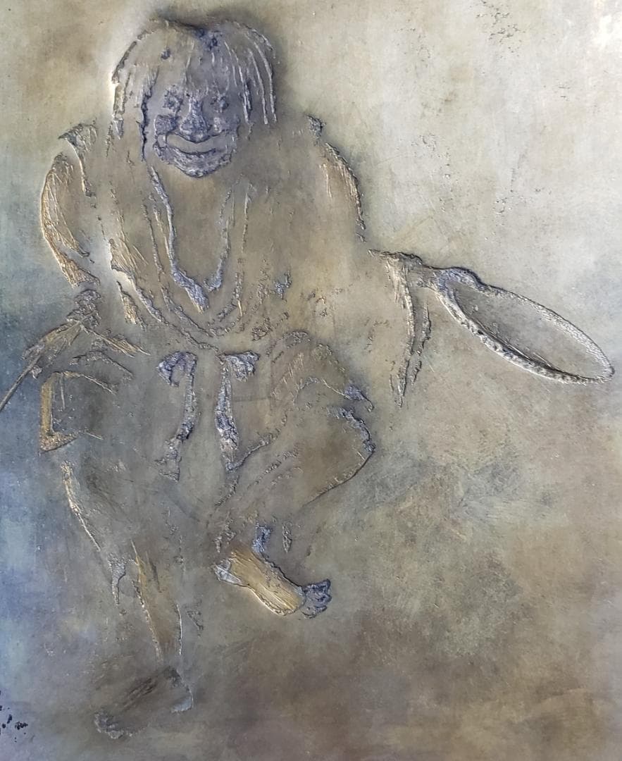 【美術館級】★海野勝珉『猩々図』★検）加納夏雄 明治金工 海野美盛 下賜品 鉄瓶