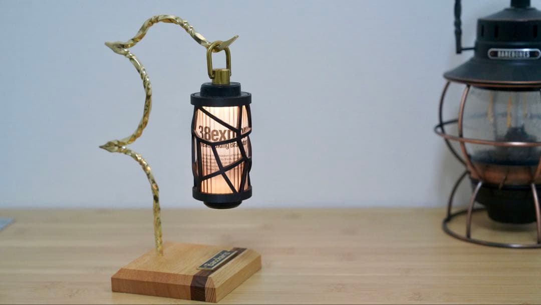 寄木ランタンスタンド　二つ