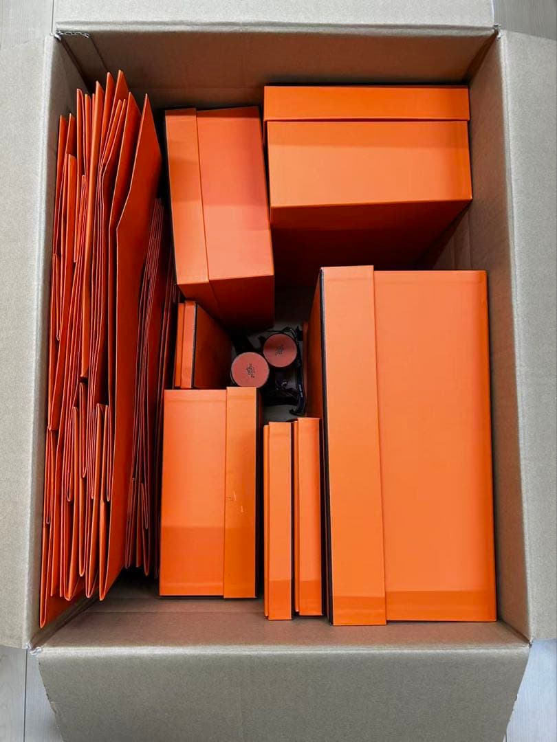 HERMES　エルメス　空箱　バーキン30一個，ガーデンパーティー30一個他多数