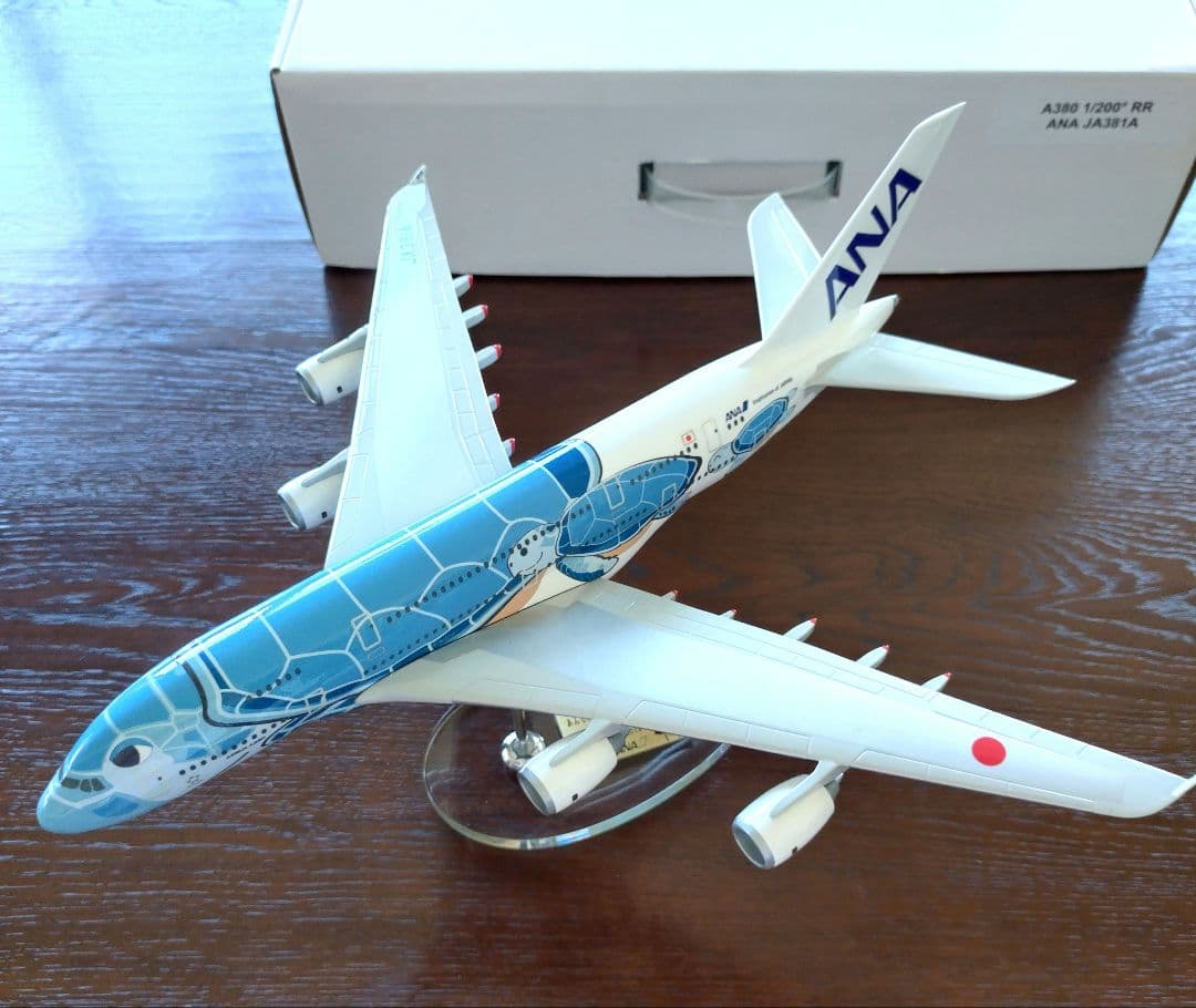【新品・未使用】ANAエアバスA380　FLYING HONU 1/200モデル