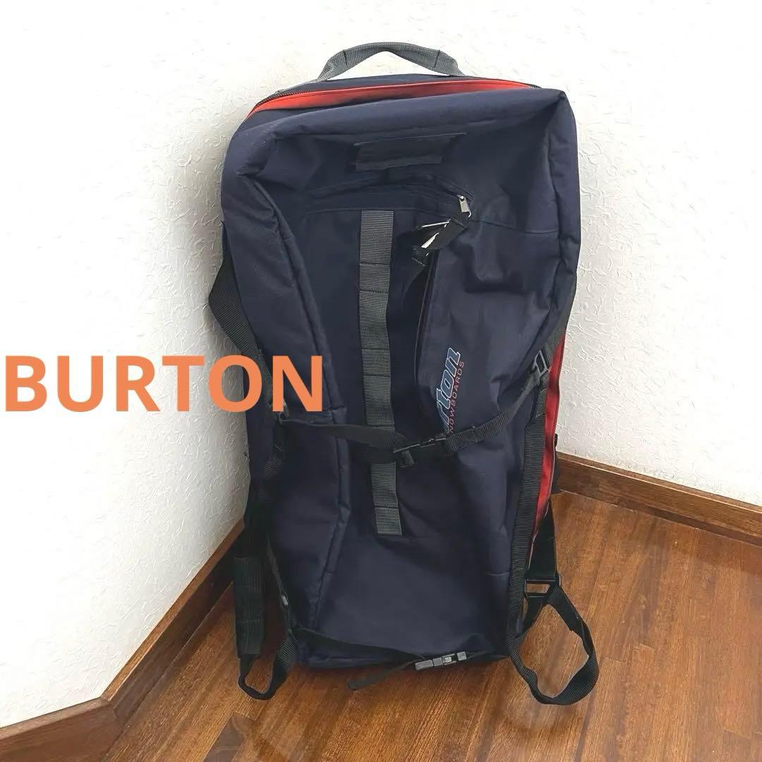 Burton＊大容量ダッフルバッグ ネイビーとオレンジ