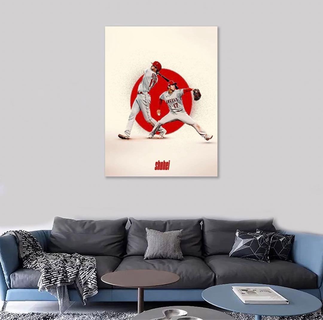 MLB エンゼルス　大谷翔平 ポスター インテリア絵画