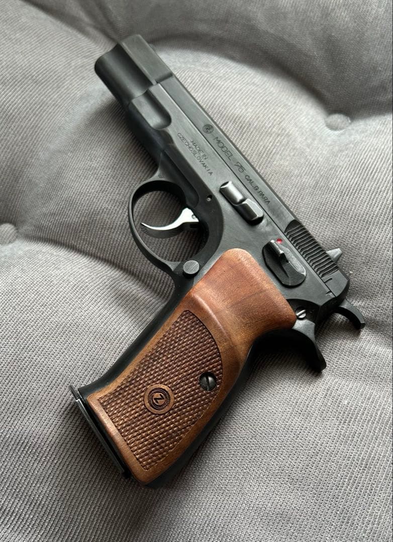 【KSC】Cz75 2nd HW system7 ＋木製グリップ【汚しver】