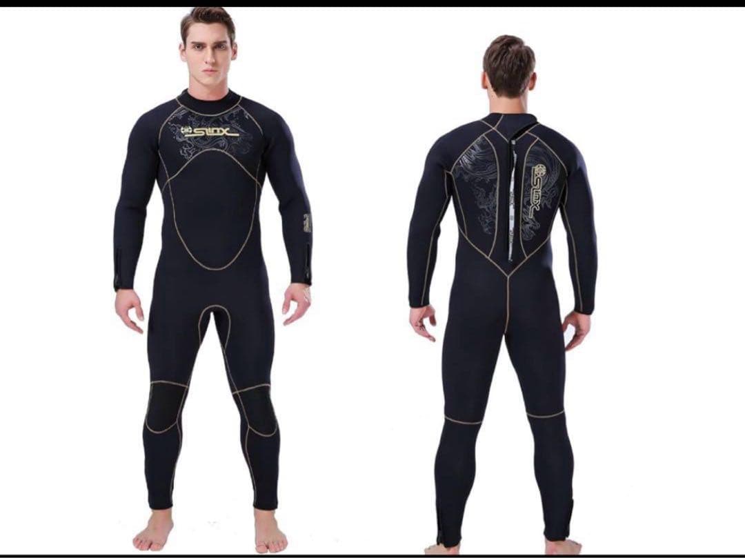 ウエットスーツ メンズ 5mm ネオプレン素材 フルスーツ 裏起毛素材 S