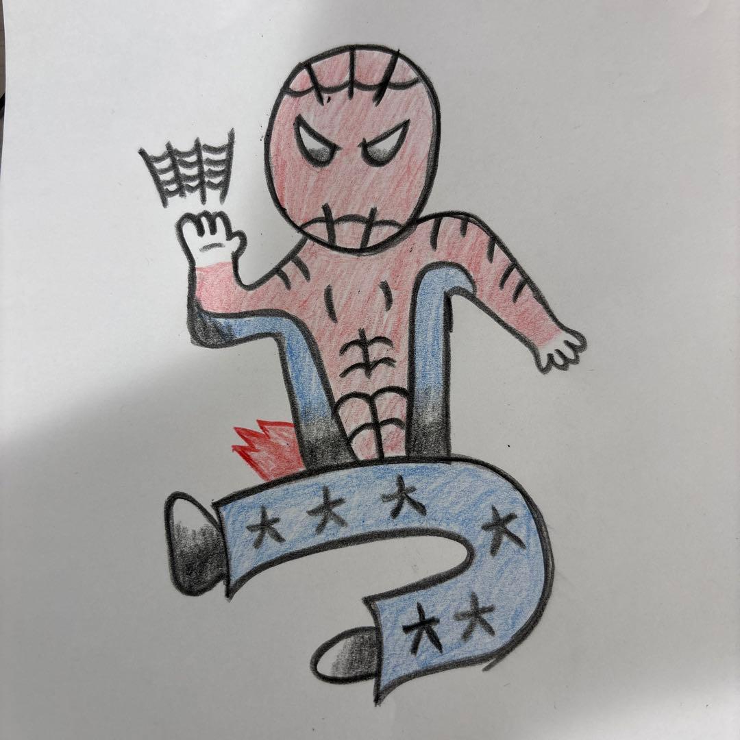 スパイダーマンの絵