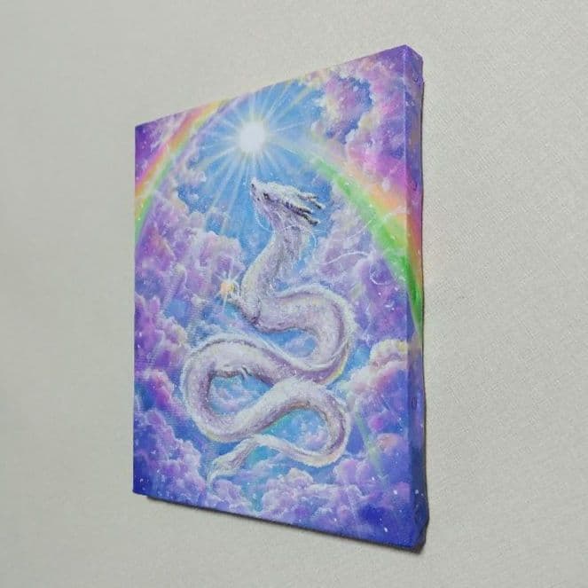 n*y様 【昇り龍】アクリル画 F3 風景画 開運絵画