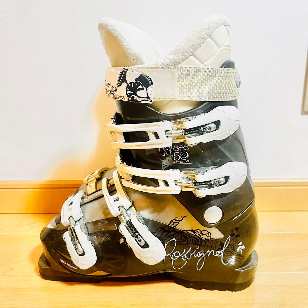 極美品 ロシニョール 22〜23.5 スキーブーツ レディース キッズ 初心者