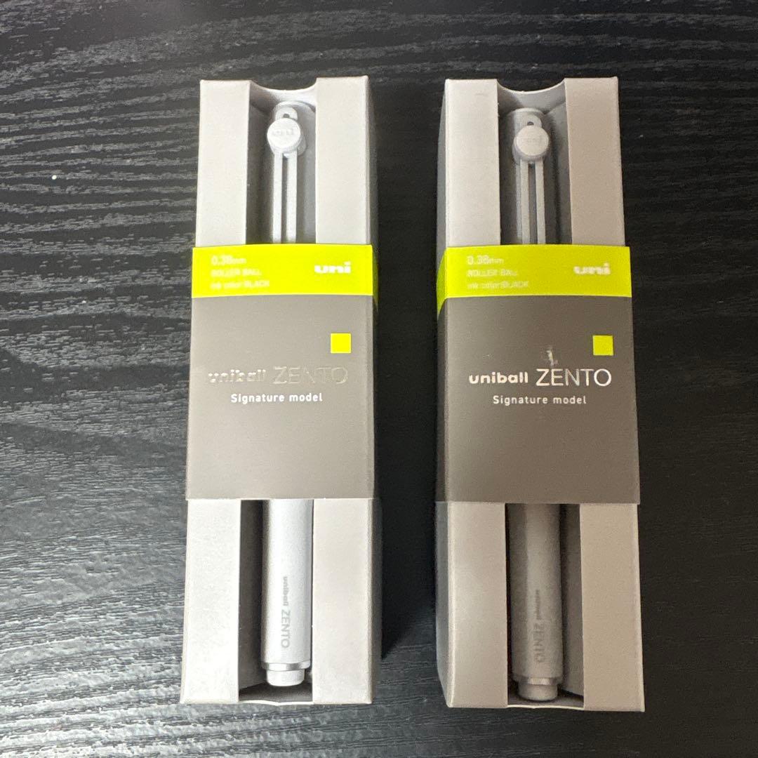 uni ZENTO Signature model ホワイトボールペン