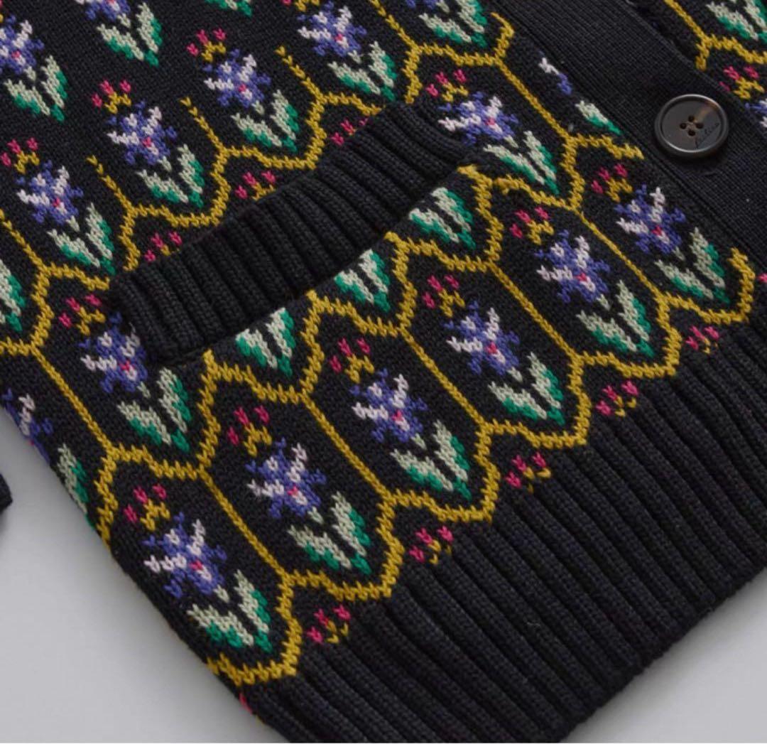 ジヨン GD G-DRAGON ジードラゴン 花柄ジャカードニットカーディガン