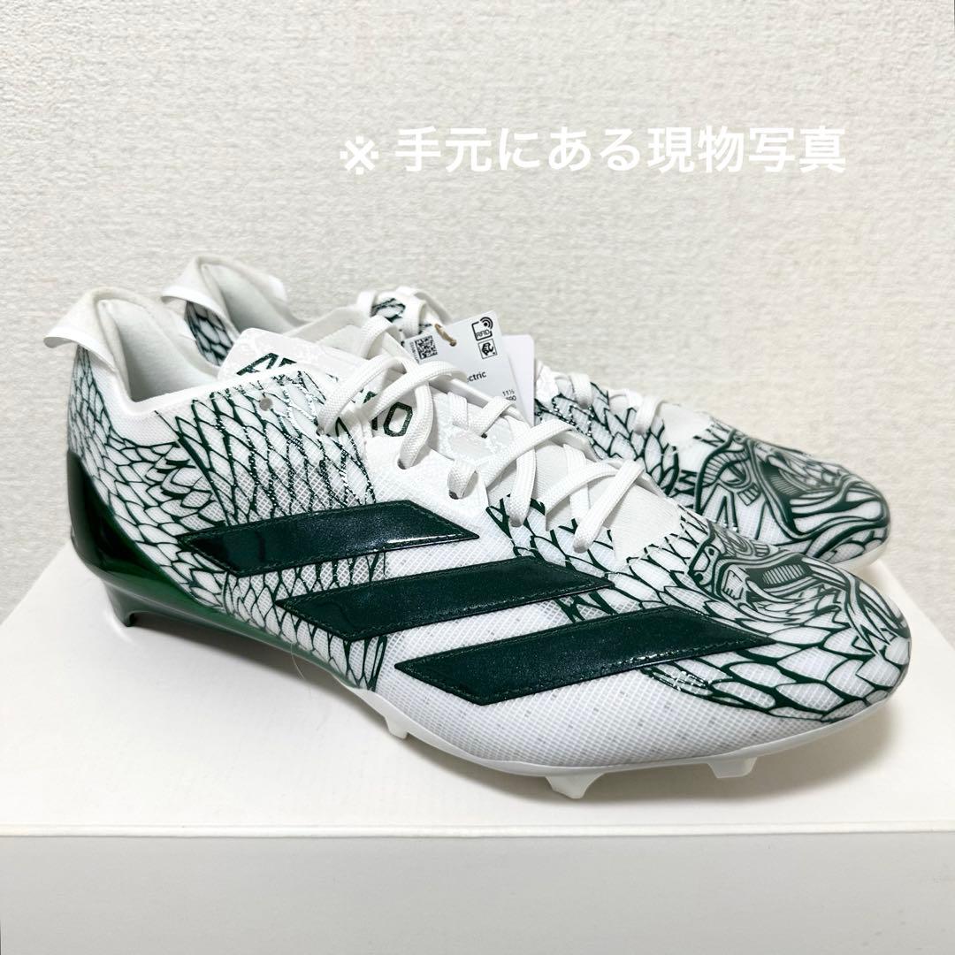 アディダス 30 アディゼロ エレクトリック アメフト スパイク シューズ 緑