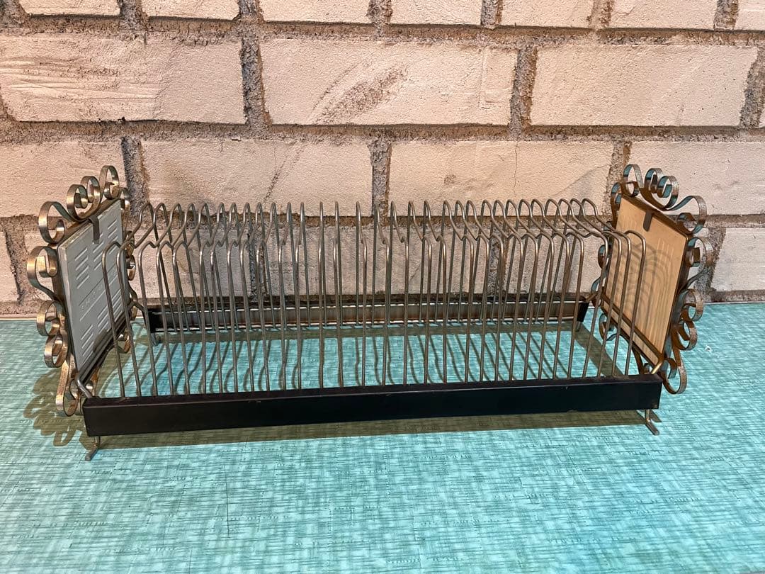 昭和レトロ　レコードラック　ヴィンテージ　アイアン