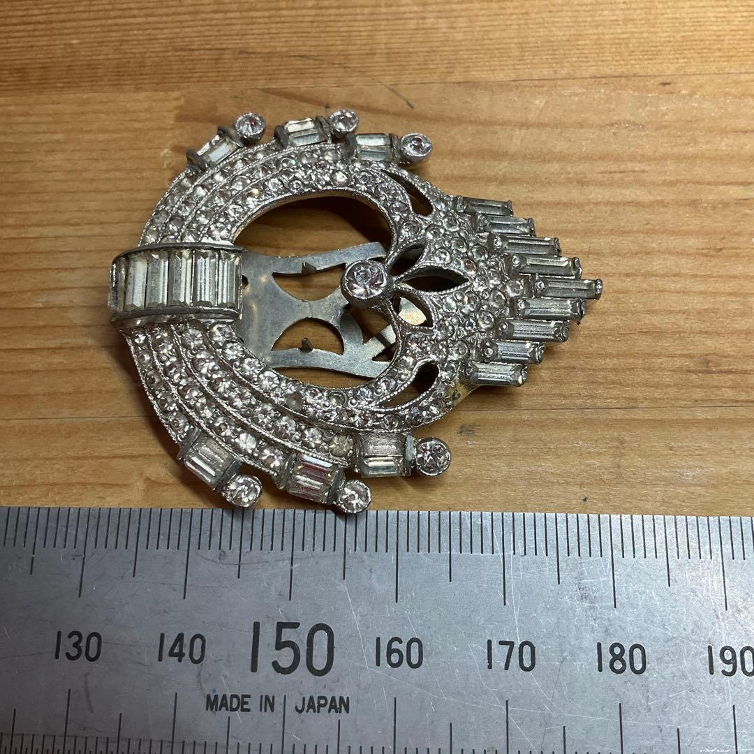 ビンテージ、ドーム型スカーフクリップ