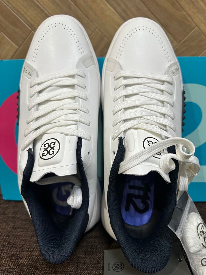 G/FOREメンズシューズG.112　ホワイト×ネイビー　26㎝