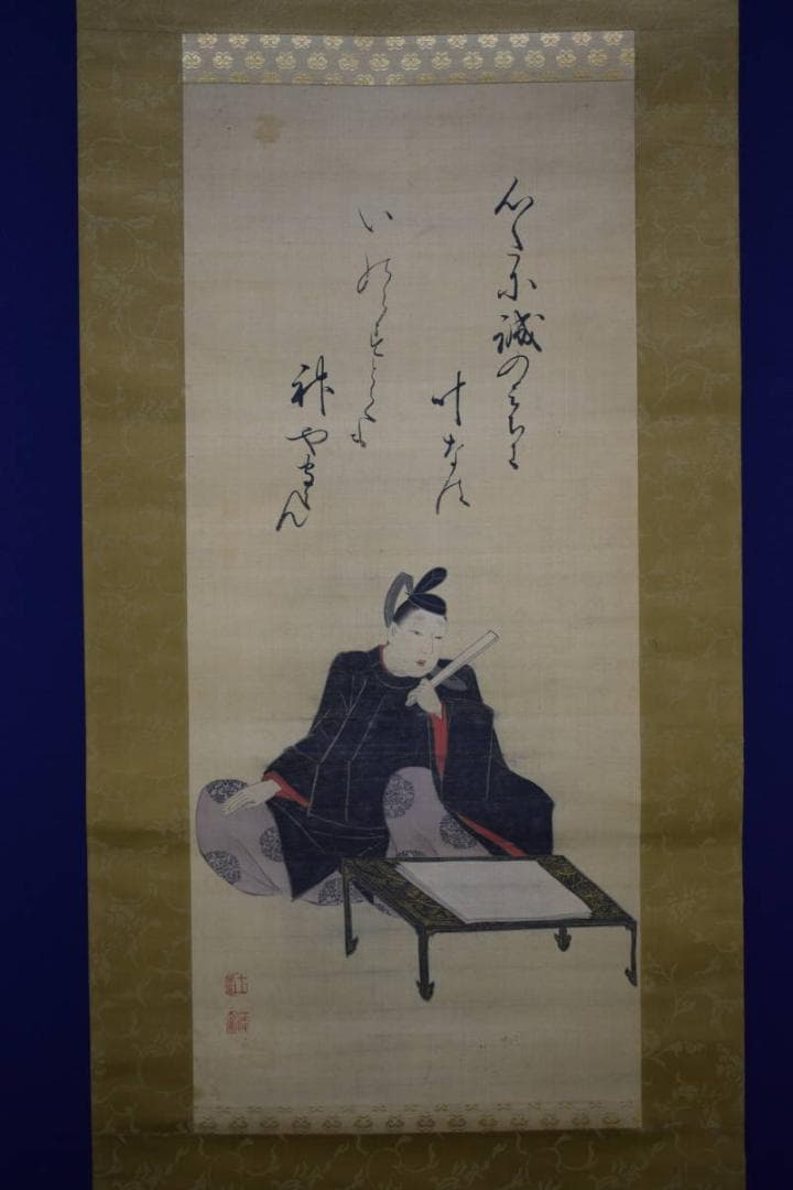 模写/土佐光起/天神図/藤原道真/布袋屋掛軸HG-357