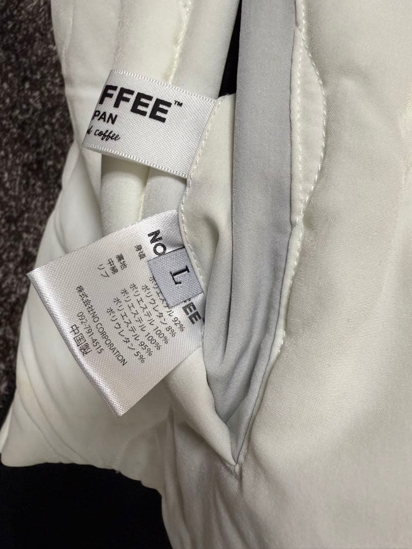 NO COFFEE CLUBHAUS フード付きダウンベスト　nogolf