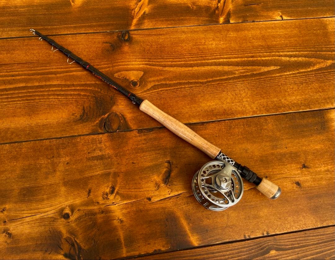 テレスコフライロッド　釣り竿セット　フライロッド　渓流釣り　7ft 210cm