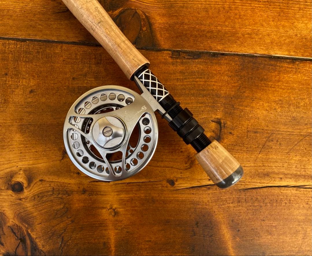 テレスコフライロッド　釣り竿セット　フライロッド　渓流釣り　7ft 210cm