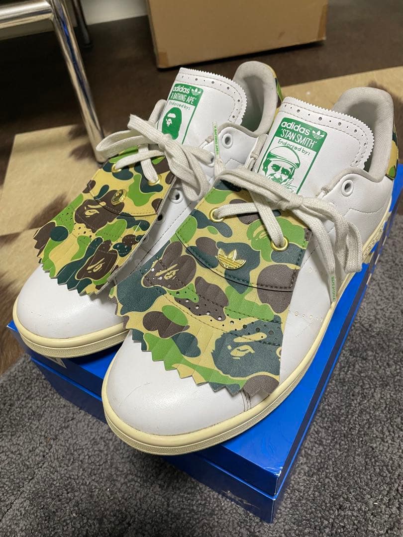 APE x adidas Stan Smith ゴルフシューズ 28cm