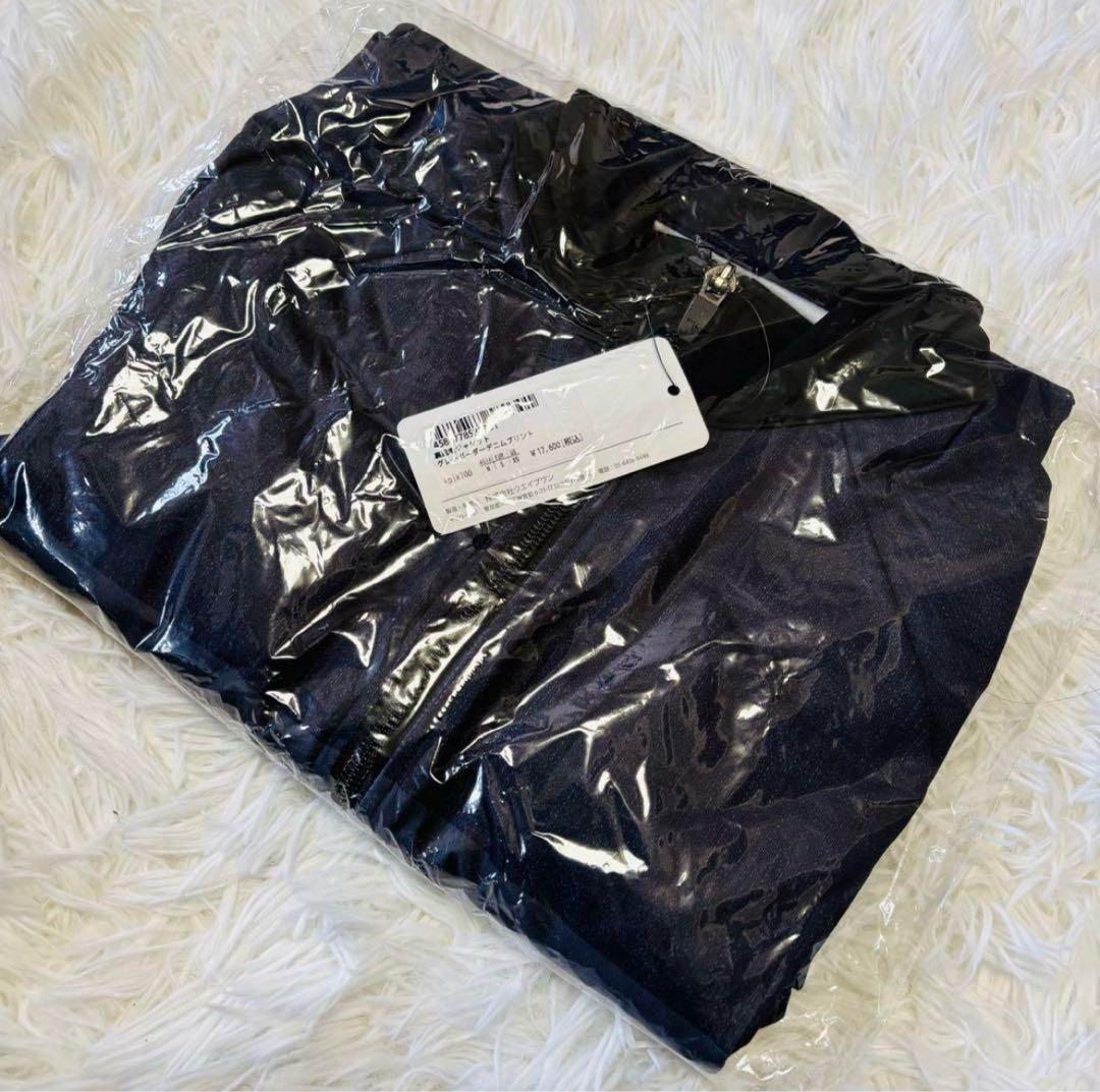 ■新品■　カペルミュール　M　サイクルジャケット　ボーダーデニムプリント　裏起毛