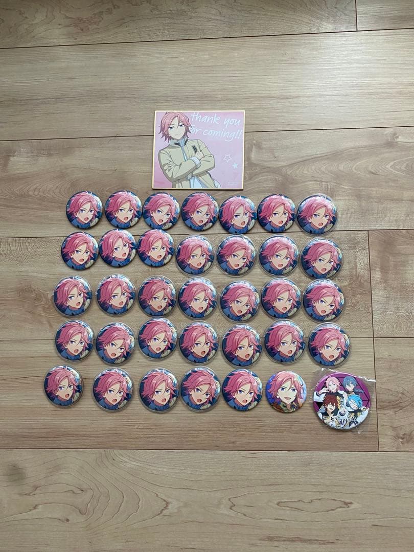 あんスタ桜河こはく　缶バッチ　色紙　まとめ売り