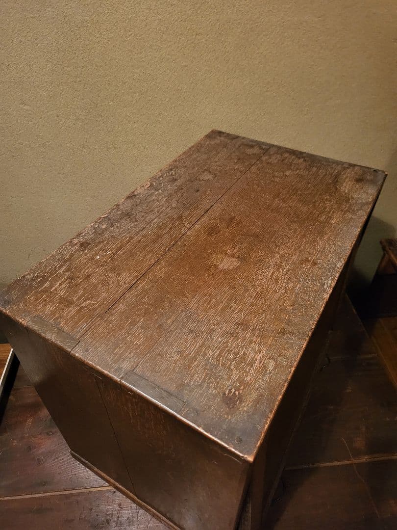 スライド扉　引き出し　7杯　ネームプレート　棚　書類ケース　収納棚　ヴィンテージ