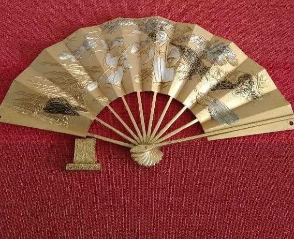 純金純銀鍍金扇子