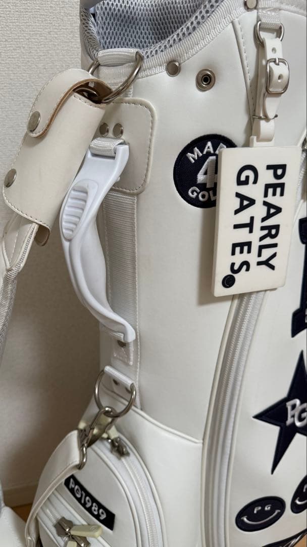 PEARLY GATES PG1989 ゴルフバッグ ホワイト