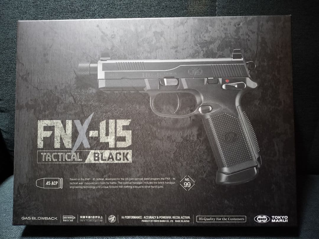 [RMR搭載可] FNX-45 Tactical Black ガスブローバック
