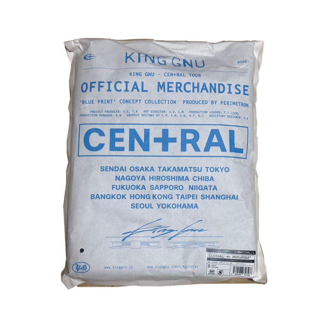 King Gnu CEN+RAL WUFFLE L/S TEE [チャコール]