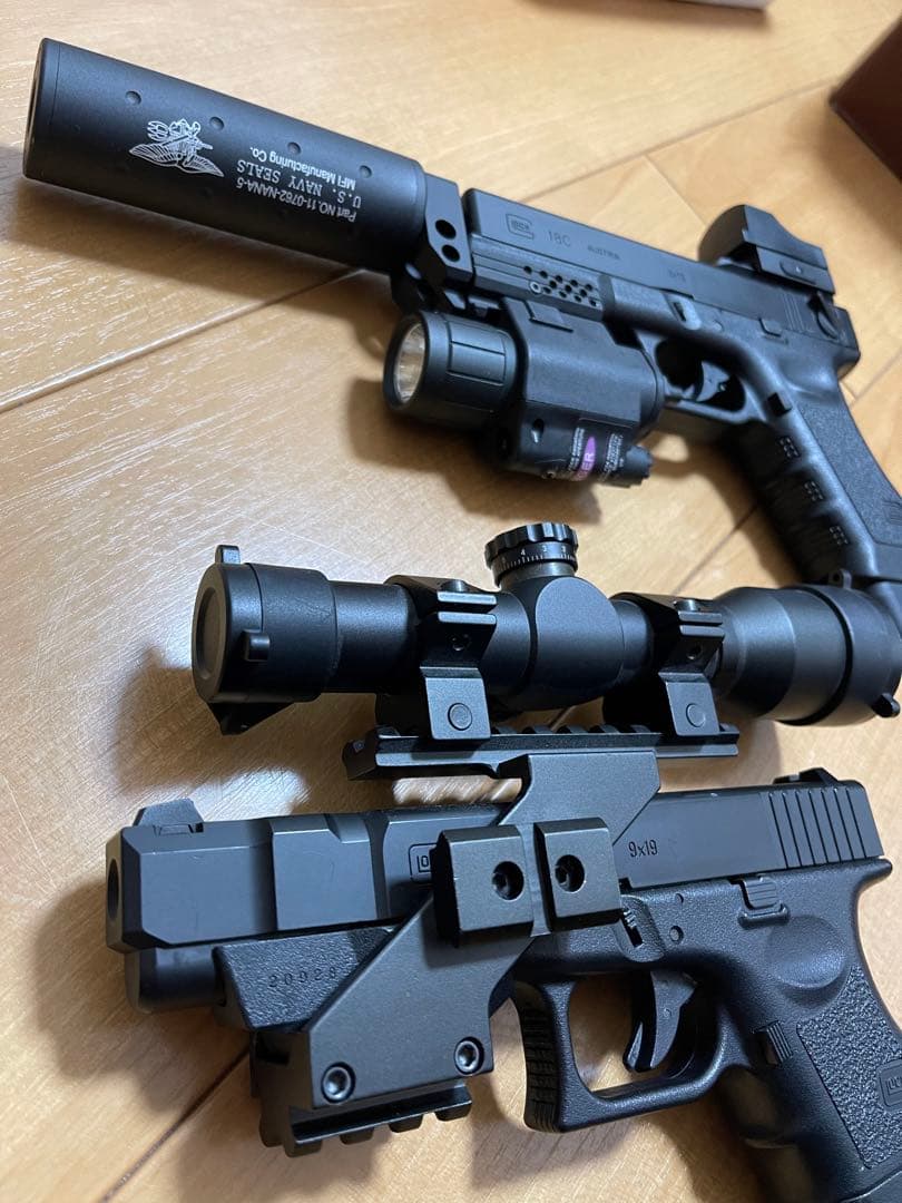 natukage2501専用 スコープ サプレッサー付き　2丁セット商品