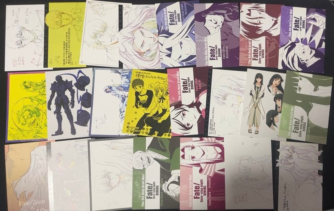 Fate DINING 缶バッジ　ポストカード等　遠坂凛　間桐桜　セイバー　多数