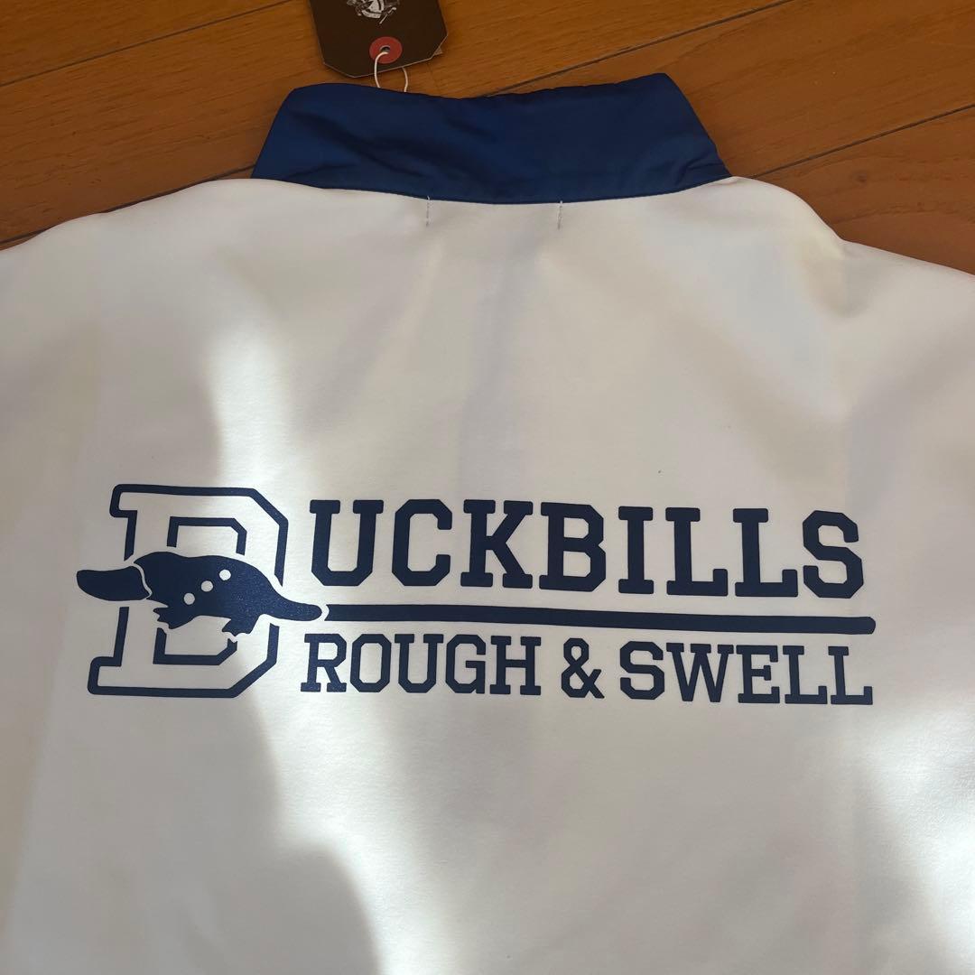 rough&swell DUCKBILLS ジップアップシャツ ホワイト　L