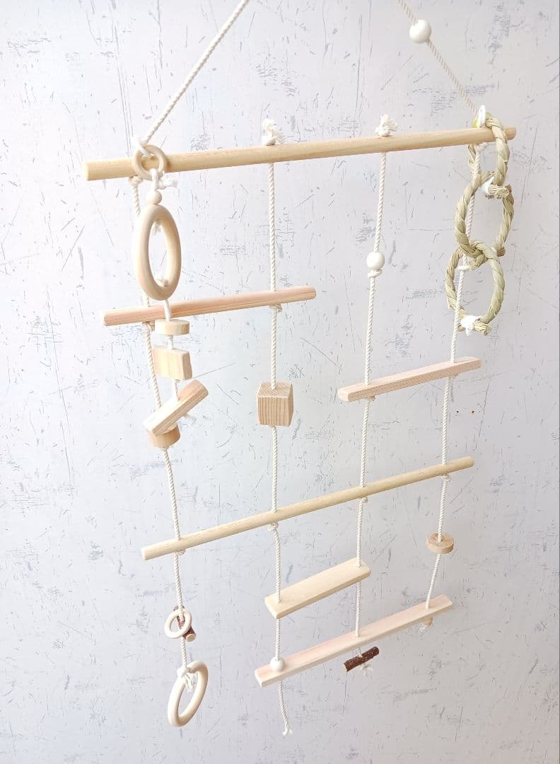 9　インコ　吊り下げアスレチック(大)　ブランコ　止まり木