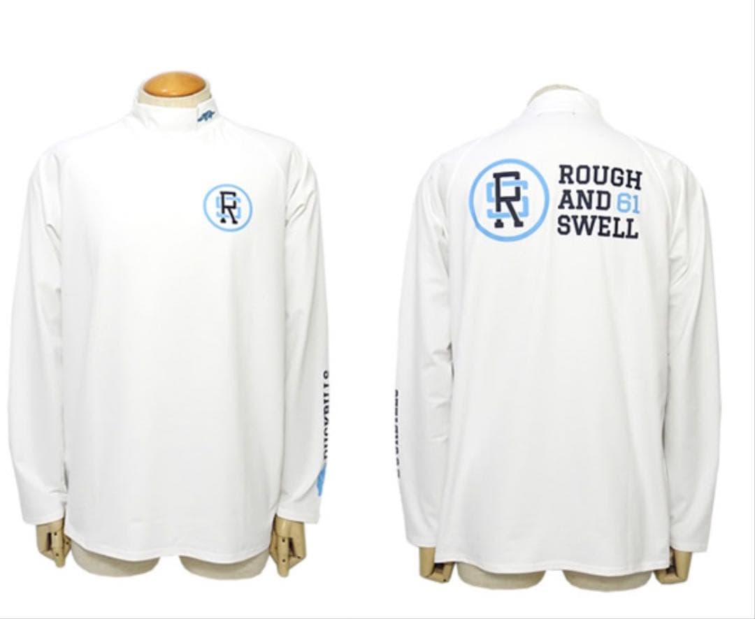 ラフ＆スウェル ゴルフモックネック 長袖 ディンプルジャージ 速乾 ストレッチ