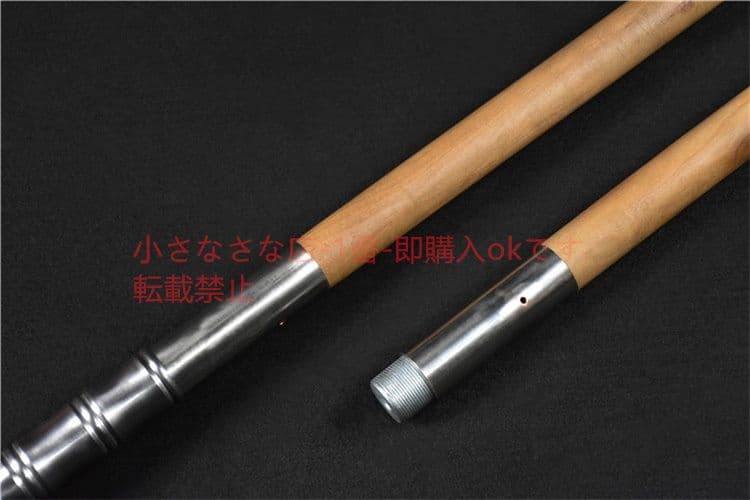 木柄竜胆亮銀槍白金 古兵器 武具 刀装具 日本刀 模造刀