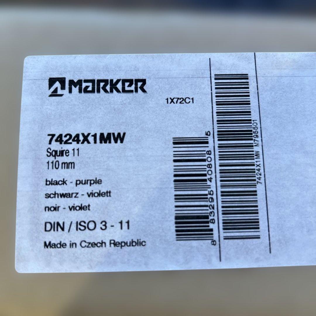 マーカー　スクワイヤ11 ビンディング 110mm 紫