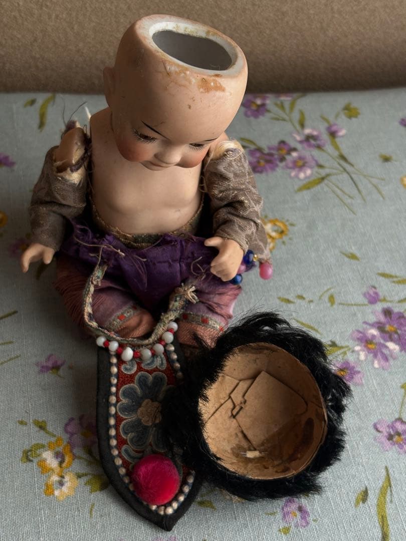 おそらく日本製のオールビスクドール　アンティーク