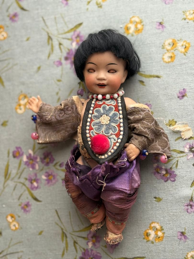 おそらく日本製のオールビスクドール　アンティーク