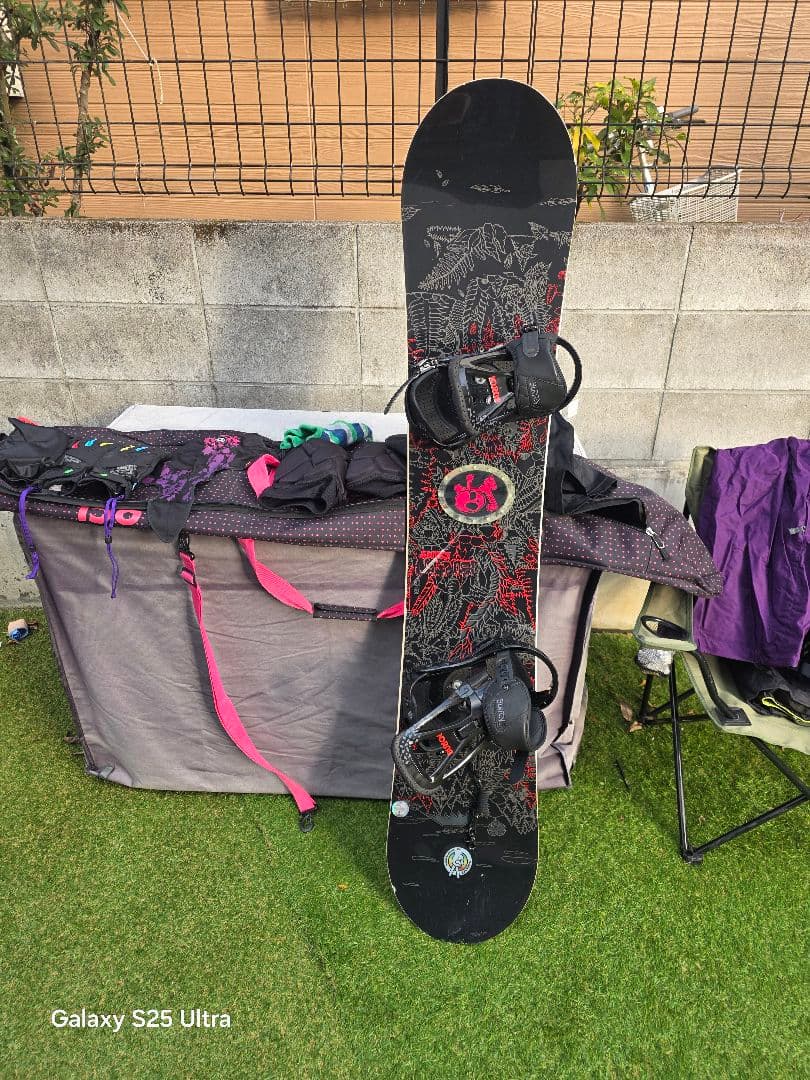 BURTON スノーボード ビンディングセット ブラック レッド