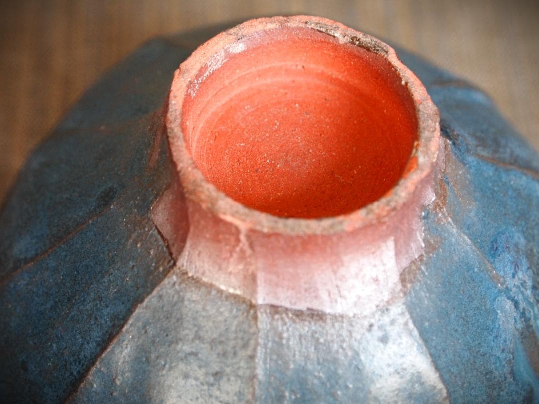 人気作家★金澤尚宜★面取り青茶碗★あよお