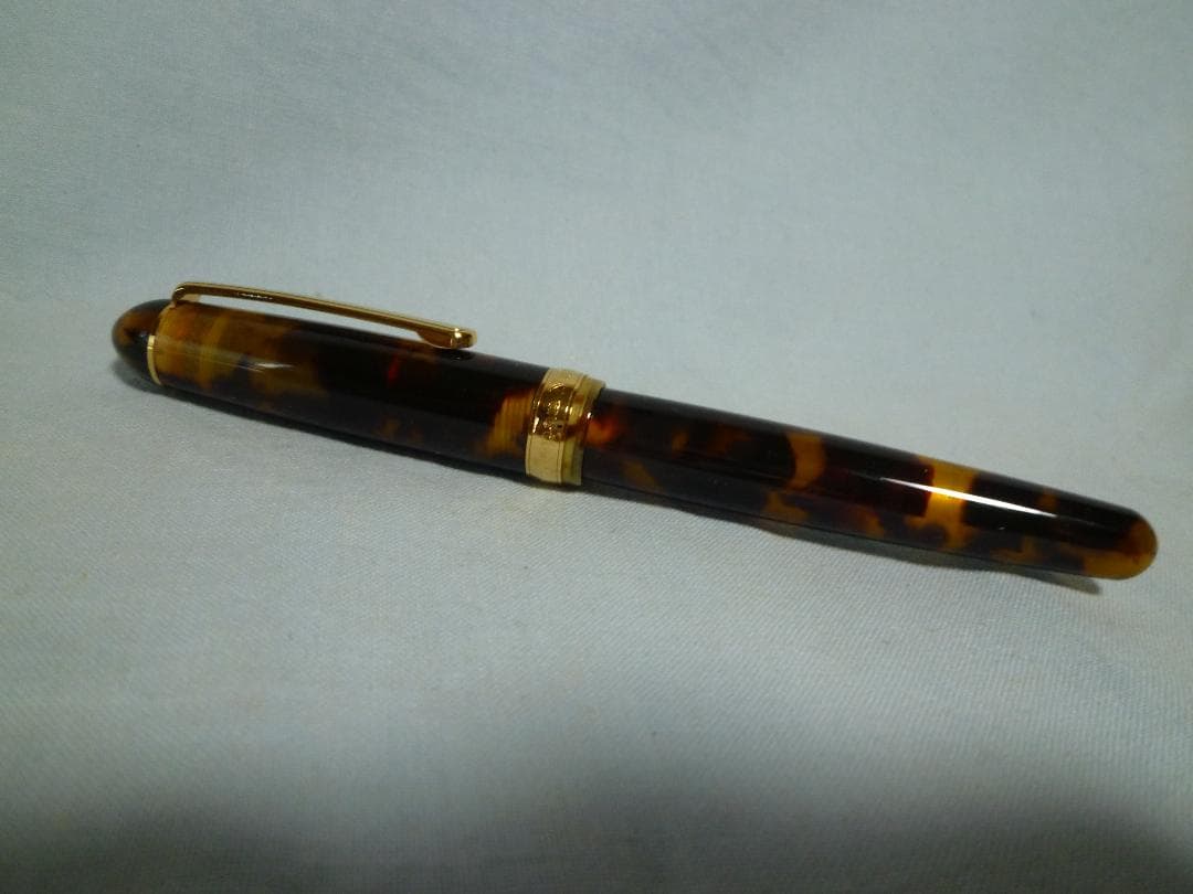 NAKAYA 中屋万年筆 万年筆 セルロイド 鼈甲（べっこう） 細軟