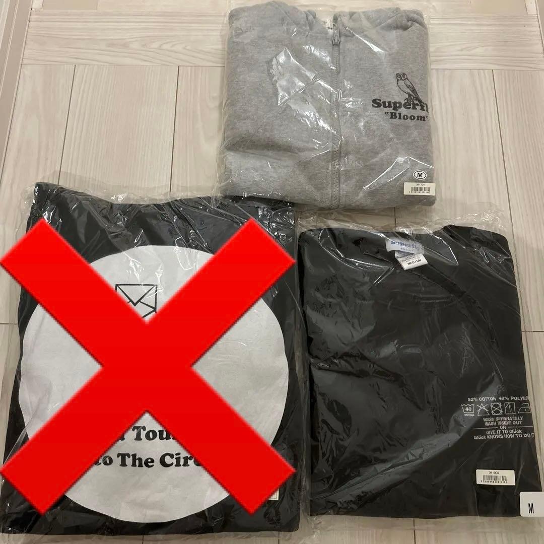 ③Superfly パーカー　スウェット　新品未使用　ライブグッズ　2点