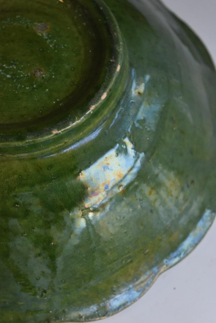 専用　眺めの良い輪花鉢　フランスアンティーク　西洋民藝　19世紀