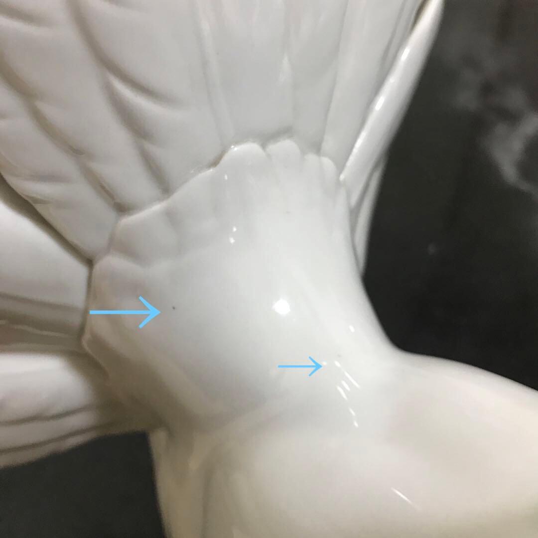 リヤドロ　鳩　ヴィンテージ 平和の象徴　白い鳩　希少　絶版