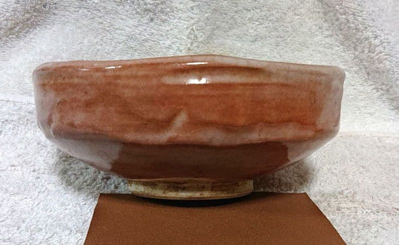 赤楽平茶碗 A435