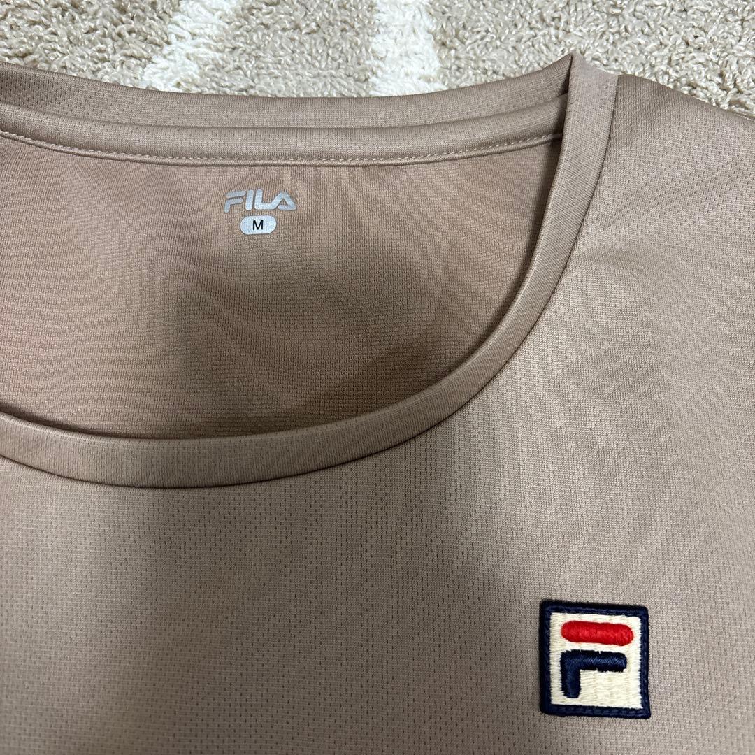 FILA セットアップ　Mサイズ ベージュ/ネイビー