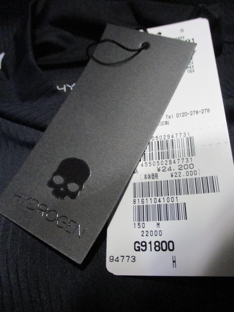 【ハイドロゲン★ウーマン】ゴルフ★リブロール・ネックシャツ★未使用★M