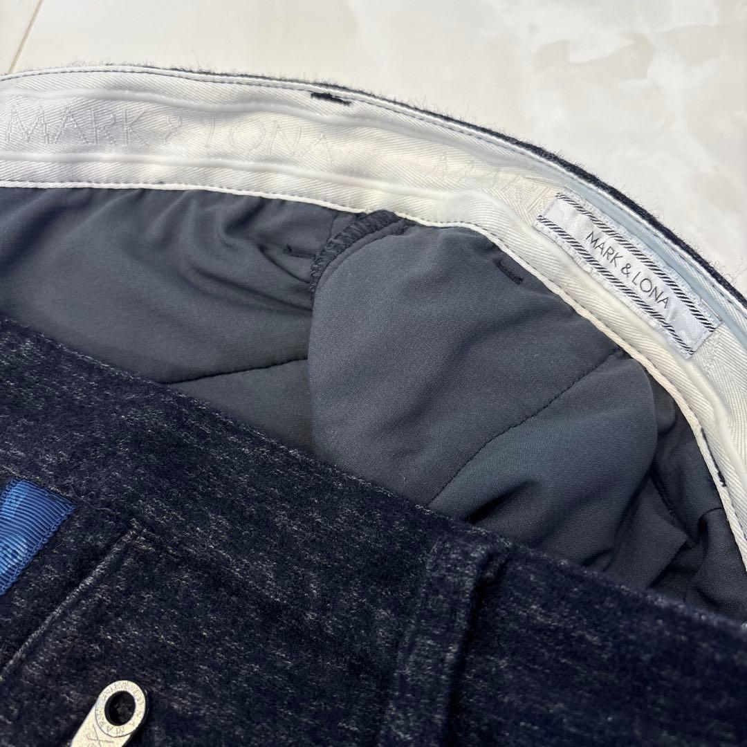 マークアンドロナ ネイビーパンツ